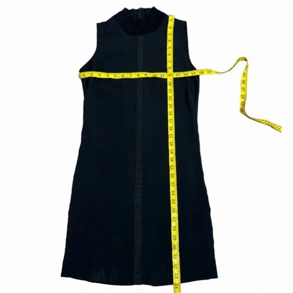 Kit and Ace women's size 0 black sleeveless mock neck silk blend Ryder dress - Picture 10 of 12